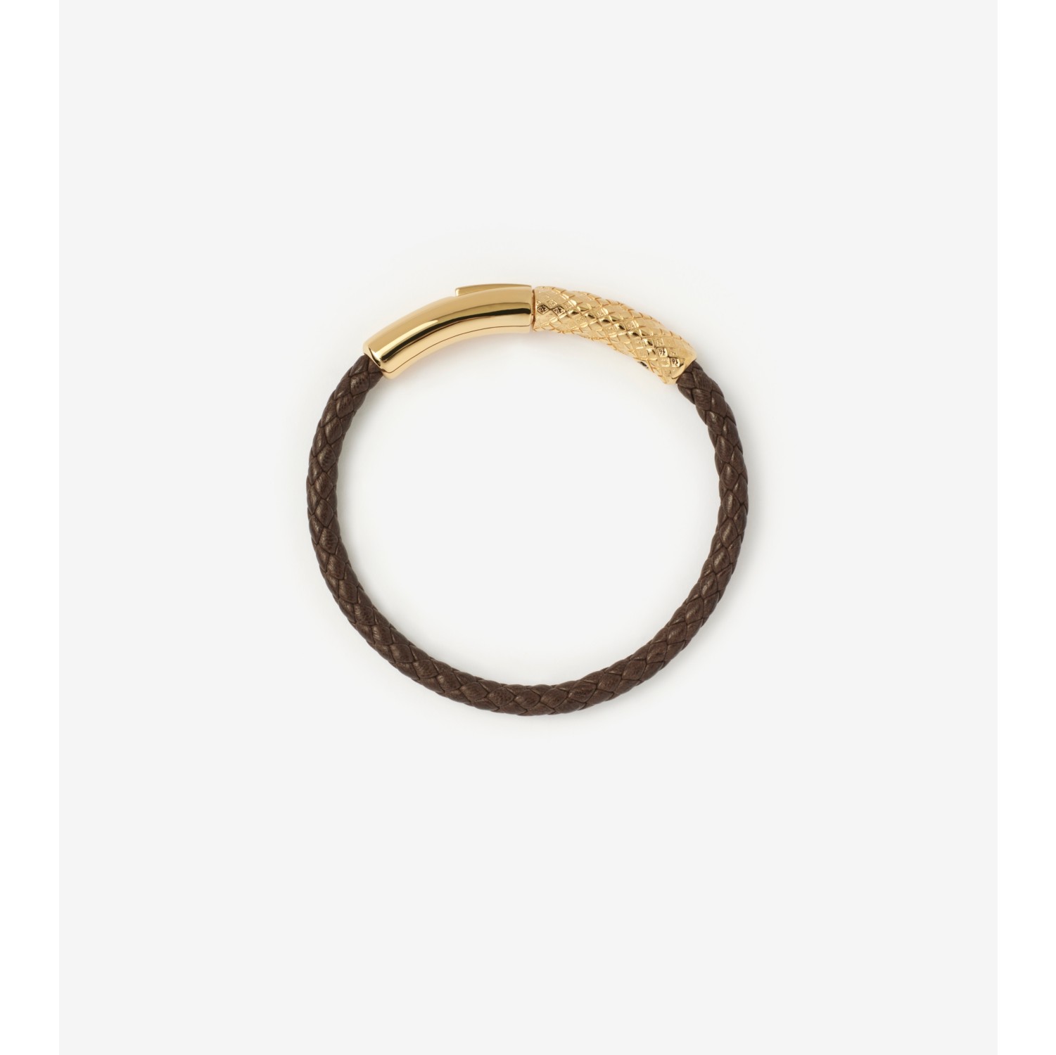 Leather Check Bracelet