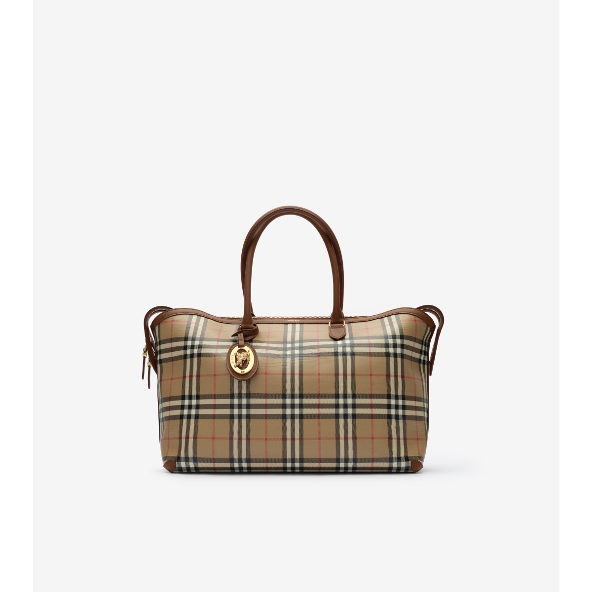  Check Medium Zip Tote