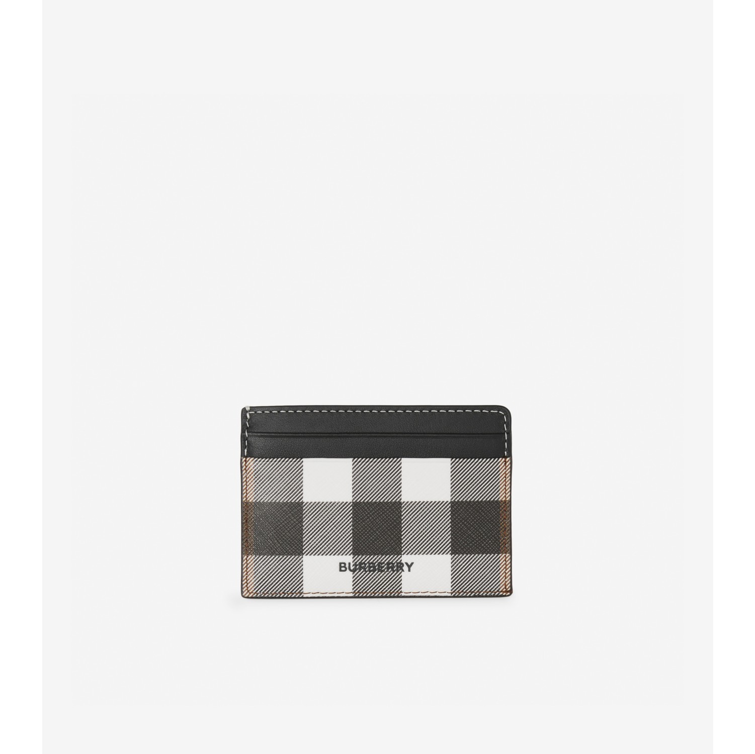 Burberry Check (7 slot) Card Case Dark Birch Brown