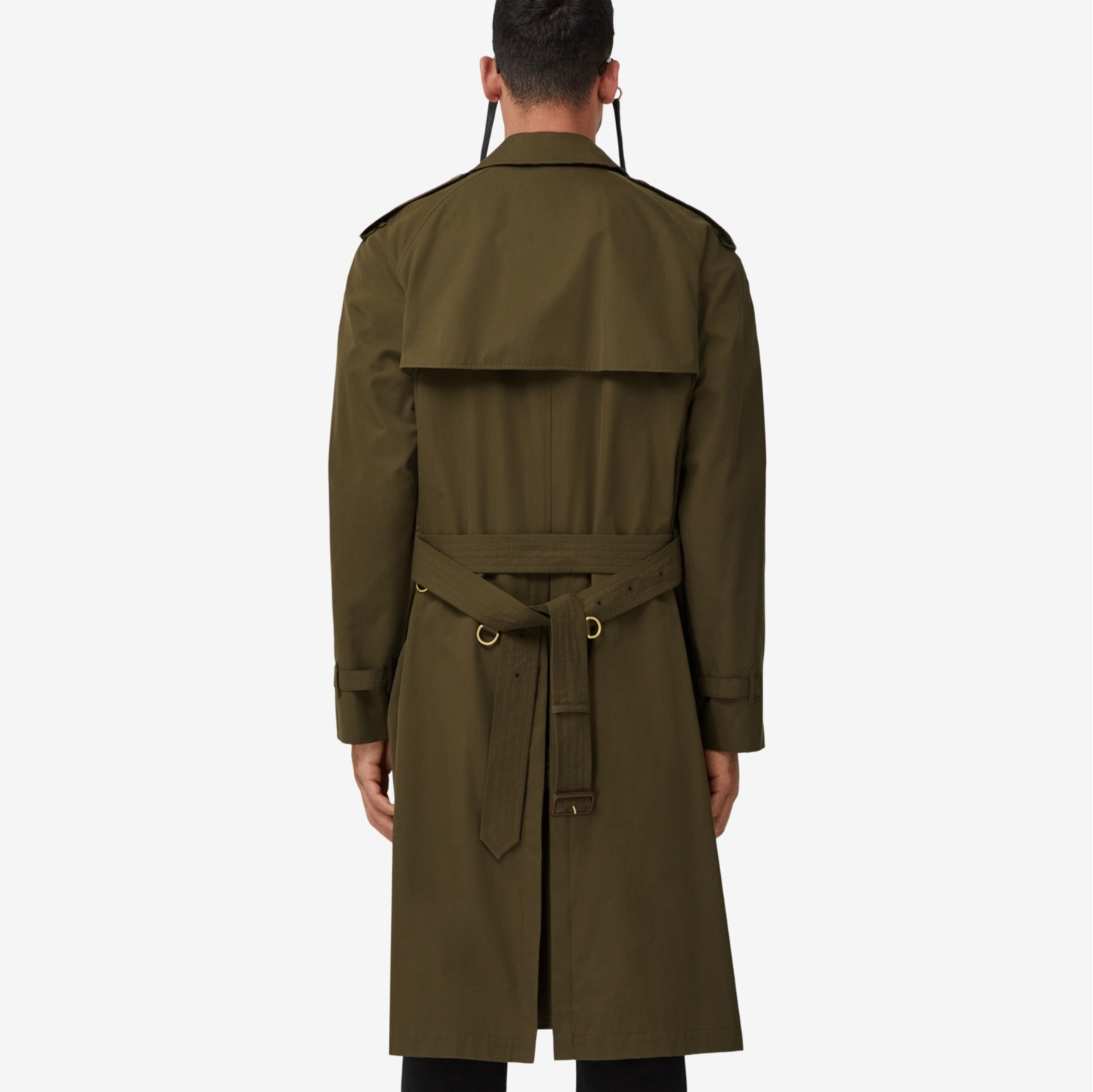 The Westminster Trench Heritage KAKI MILITAIRE FONC Homme Gabardine de coton Site officiel Burberry