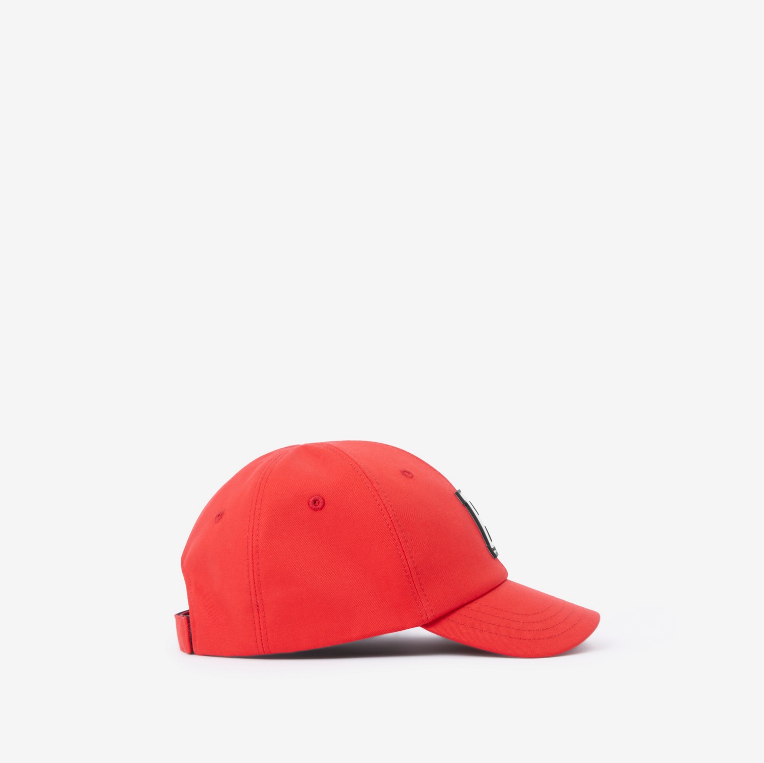 Letter Graphic Cotton Baseball Cap in Bright Red - Children | Burberry® Official