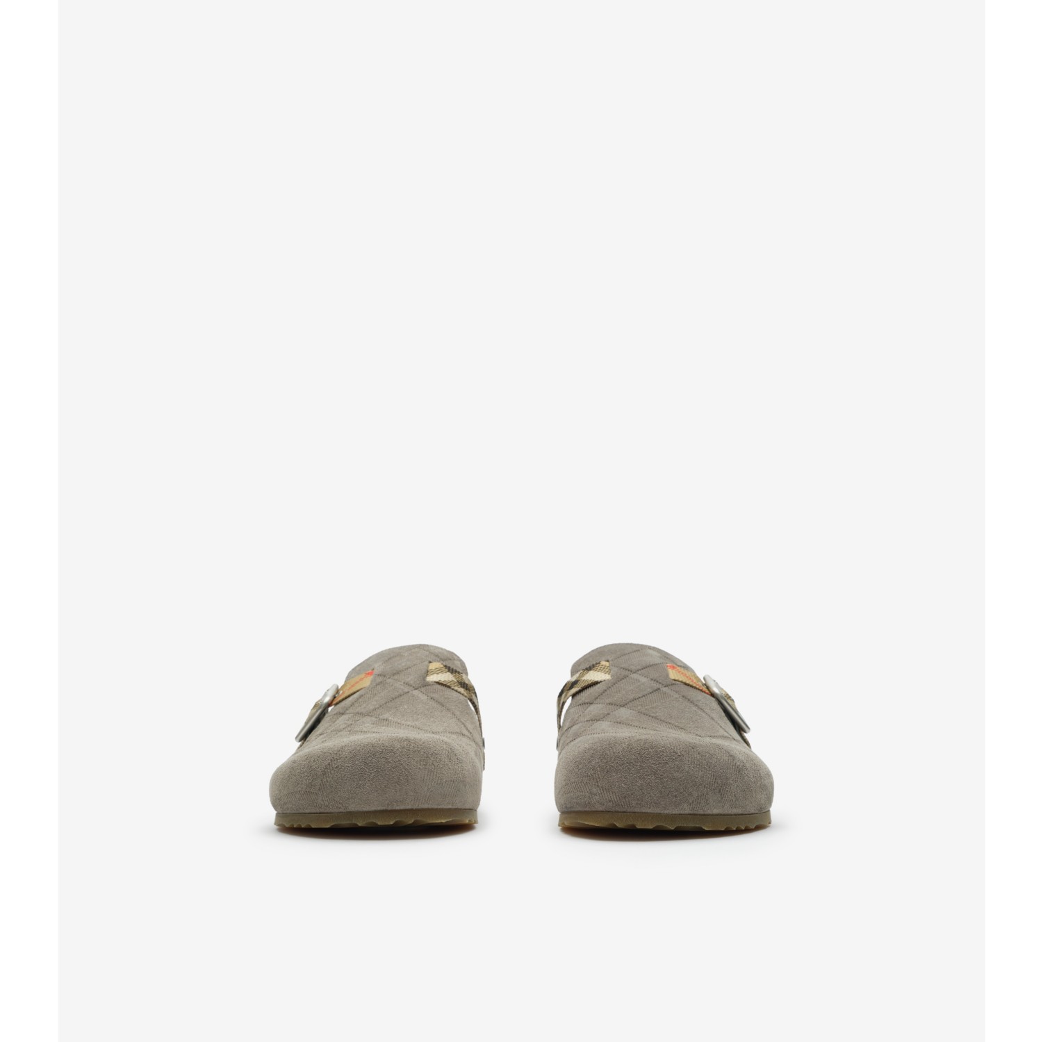 Check Suede Urchin Clogs