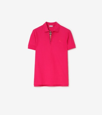 Burberry ポロシャツ　Ｌサイズ Cotton Polo Shirt in Jam red - Men | Burberry® Official