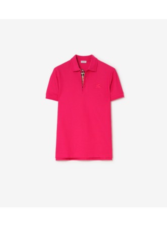 Cotton Polo Shirt in Black - Men | Burberry® Official