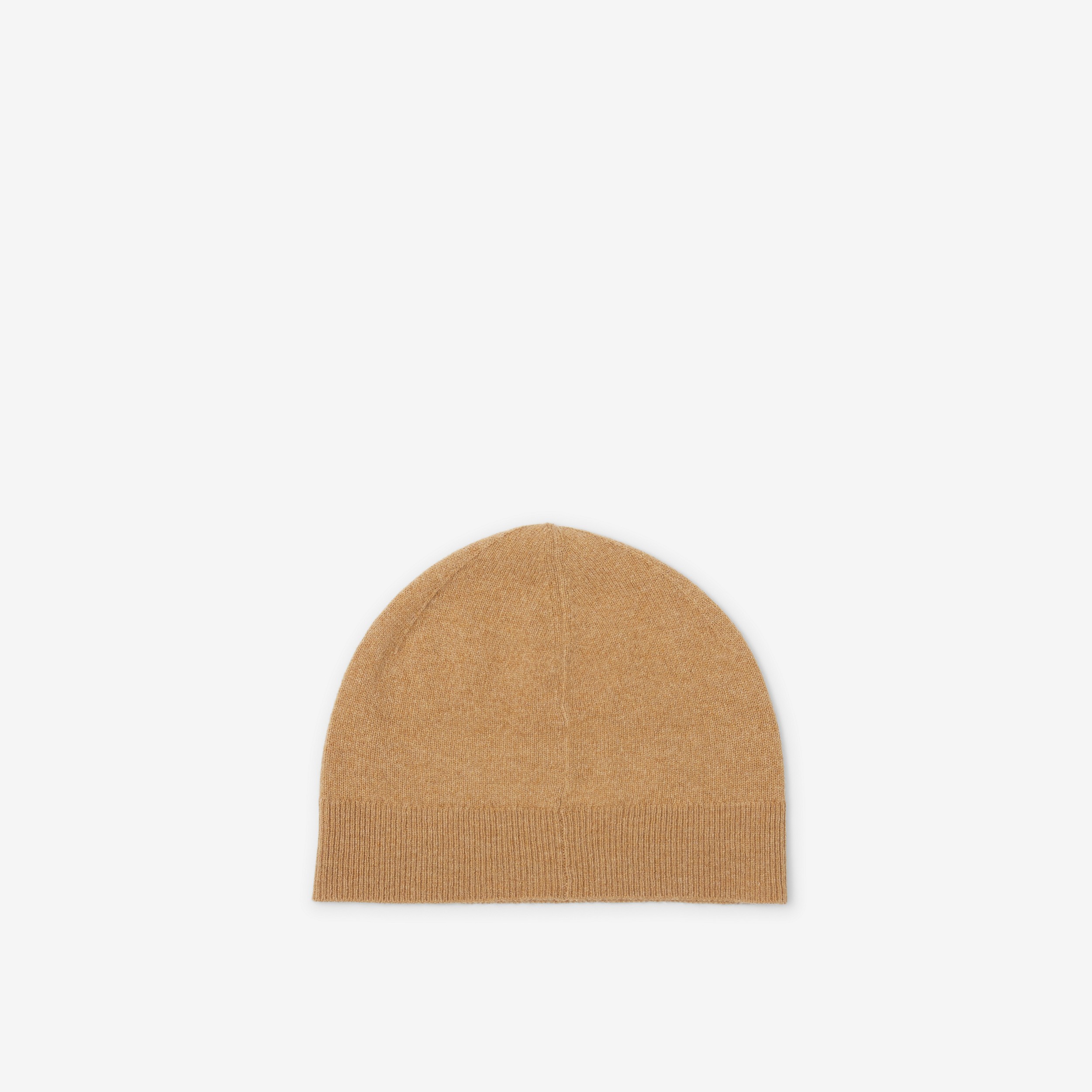 Logo Graphic Cashmere Blend Beanie in Camel | Burberry® Official - 2