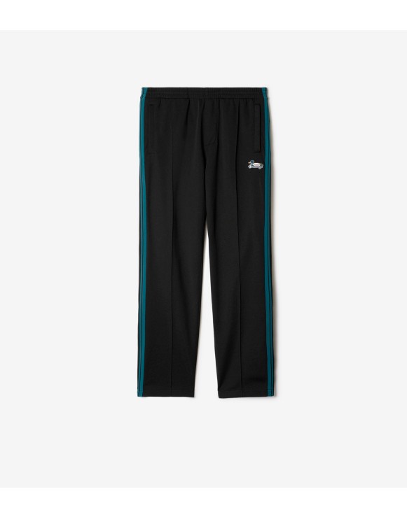 Track pants de malha com listras