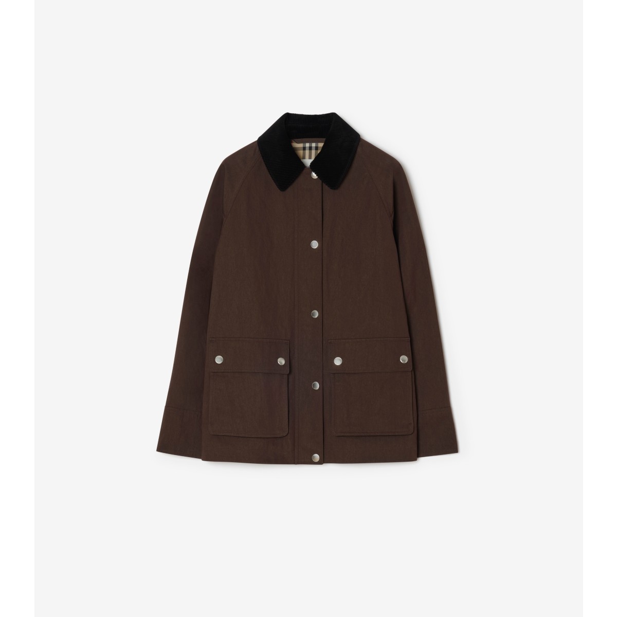  Check Nylon Cotton Barn Jacket
