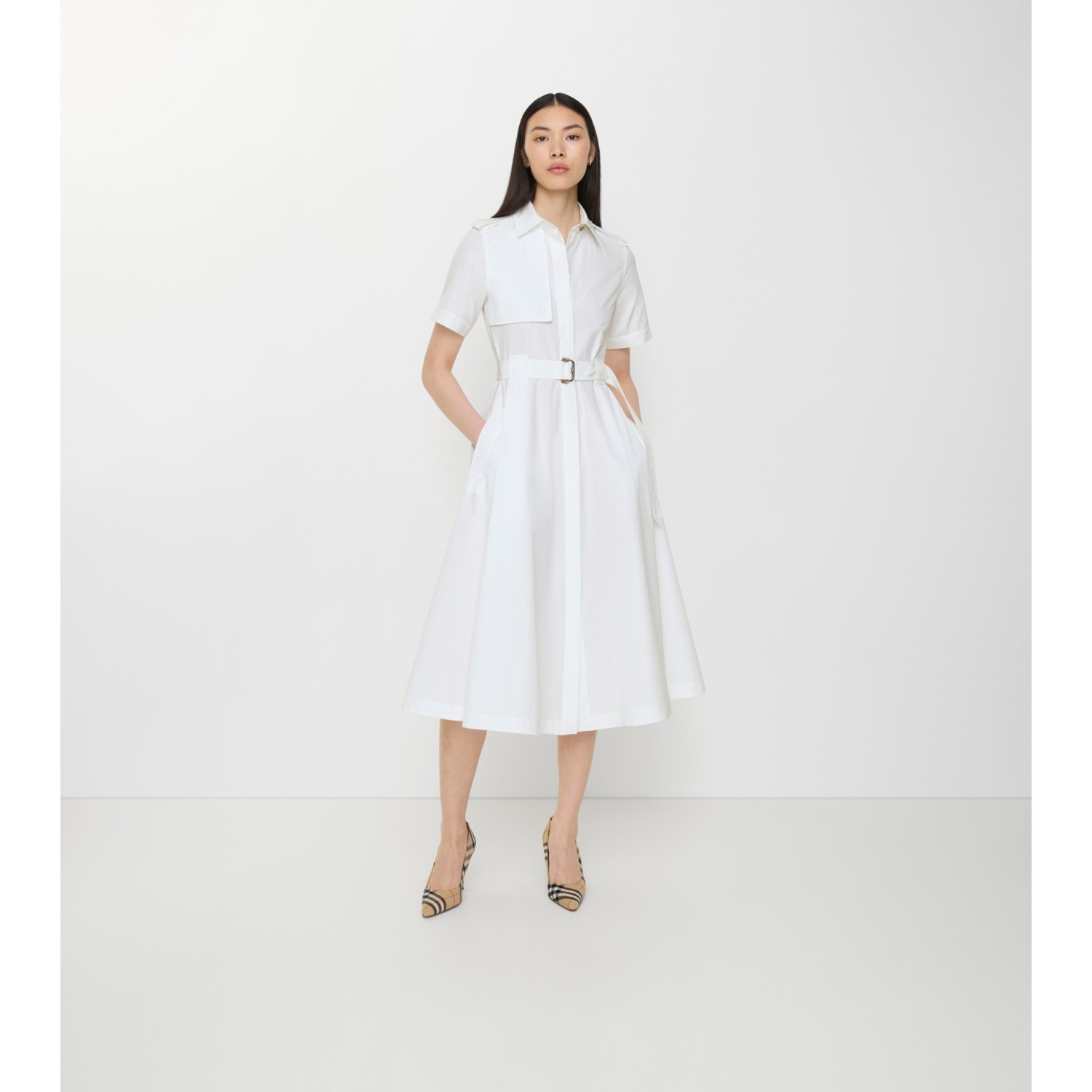 Cotton Poplin Shirt Dress - thumbnail 2