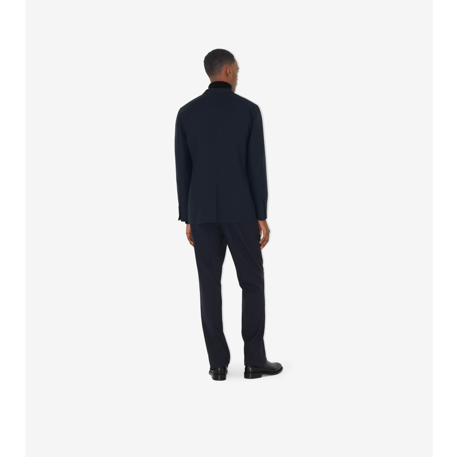 Slim Fit Wool Tailored Jacket in Smoked navy Men Burberry® Official