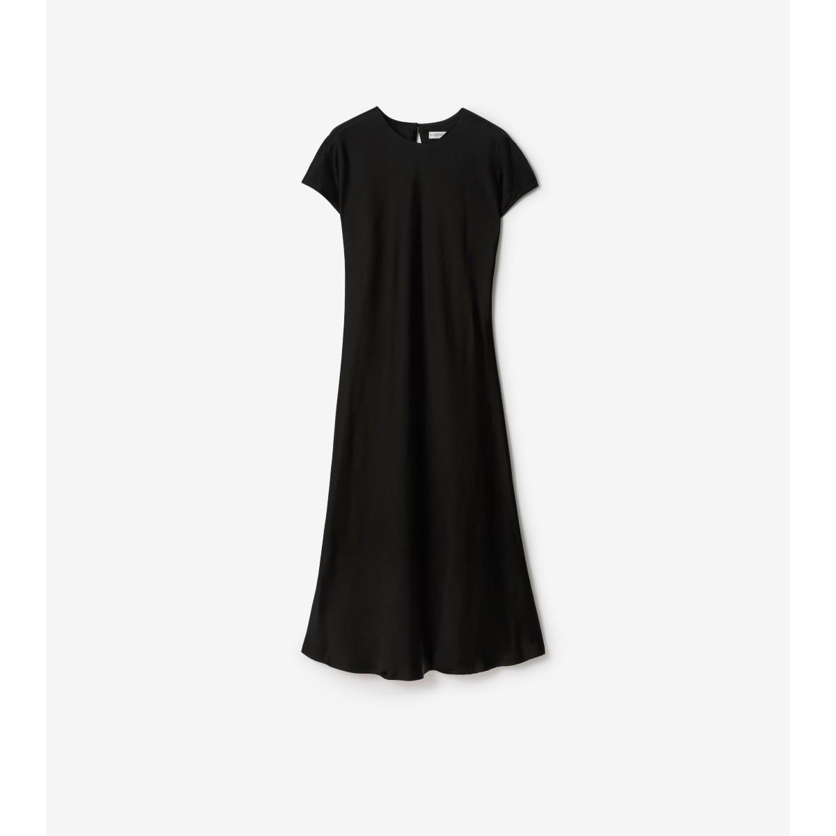Burberry Satin Dress In Black