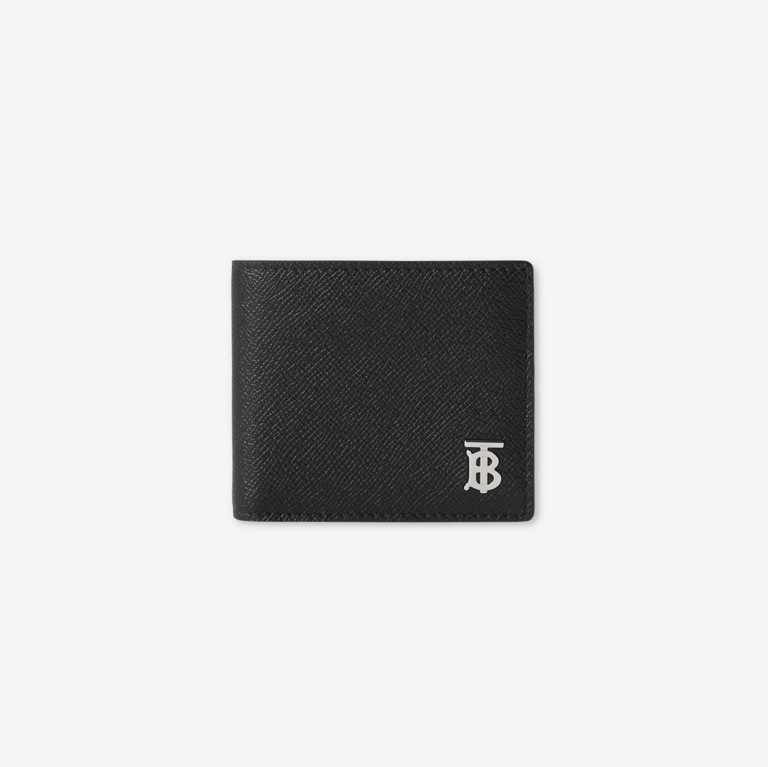 Grainy Leather TB Bifold Coin Wallet
