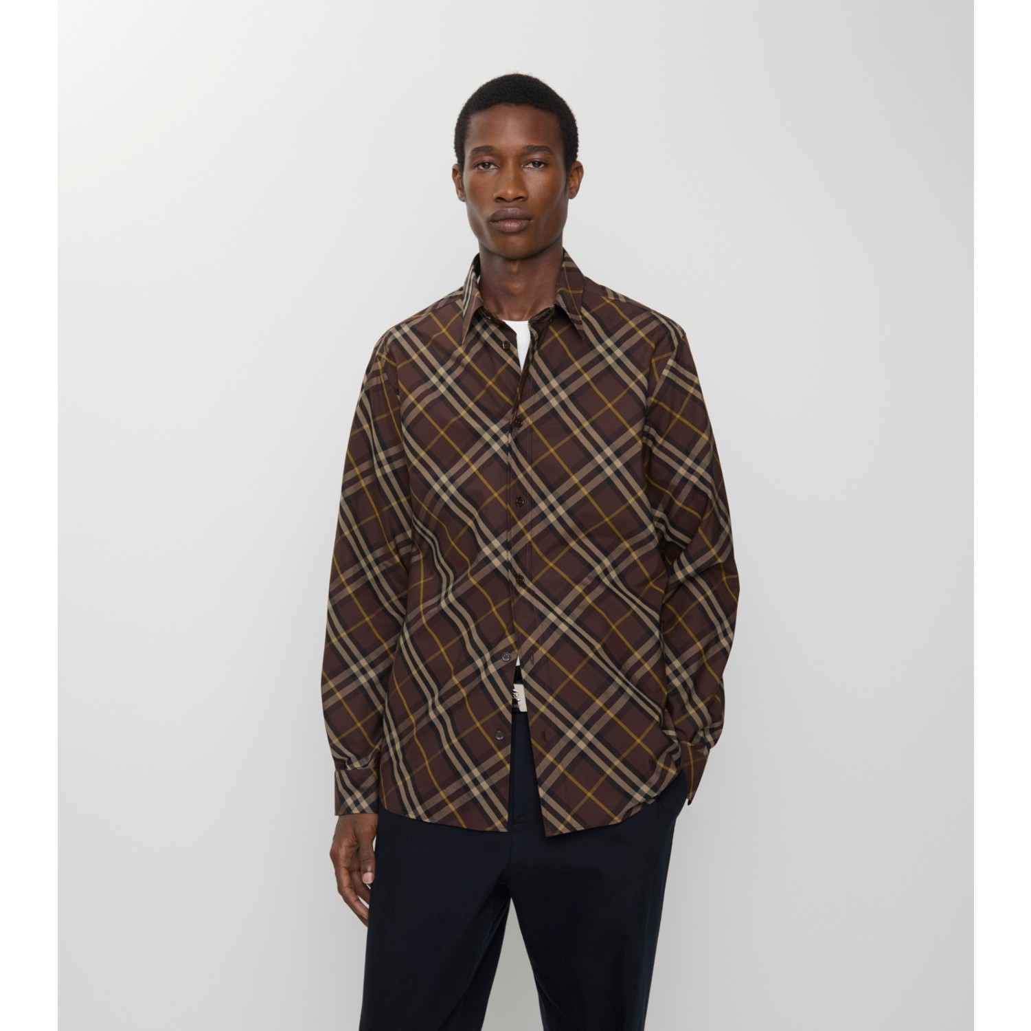 Camicia in cotone Check con vestibilità comoda