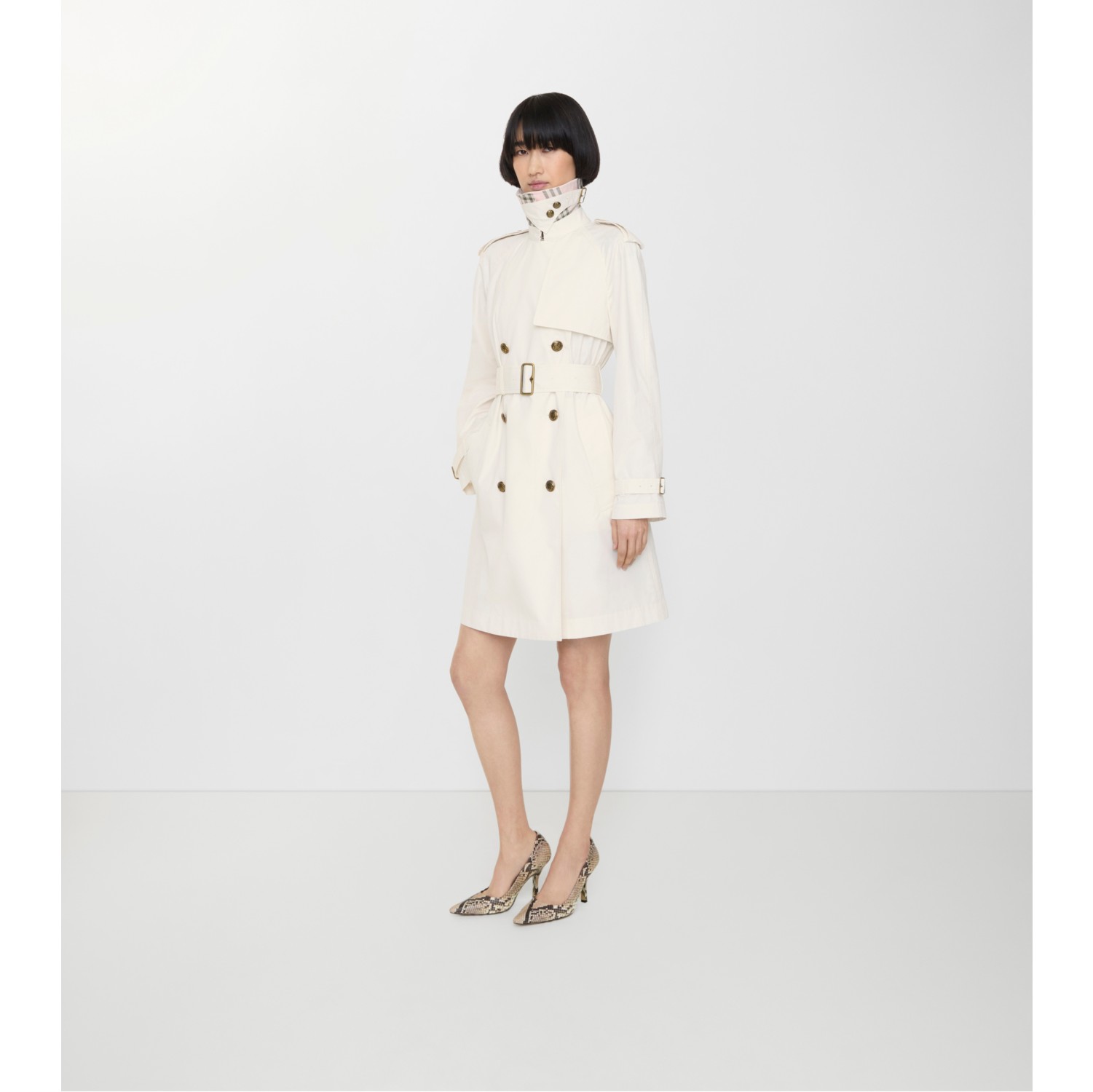 Mid-length Lightweight Cotton Belgravia Trench Coat​