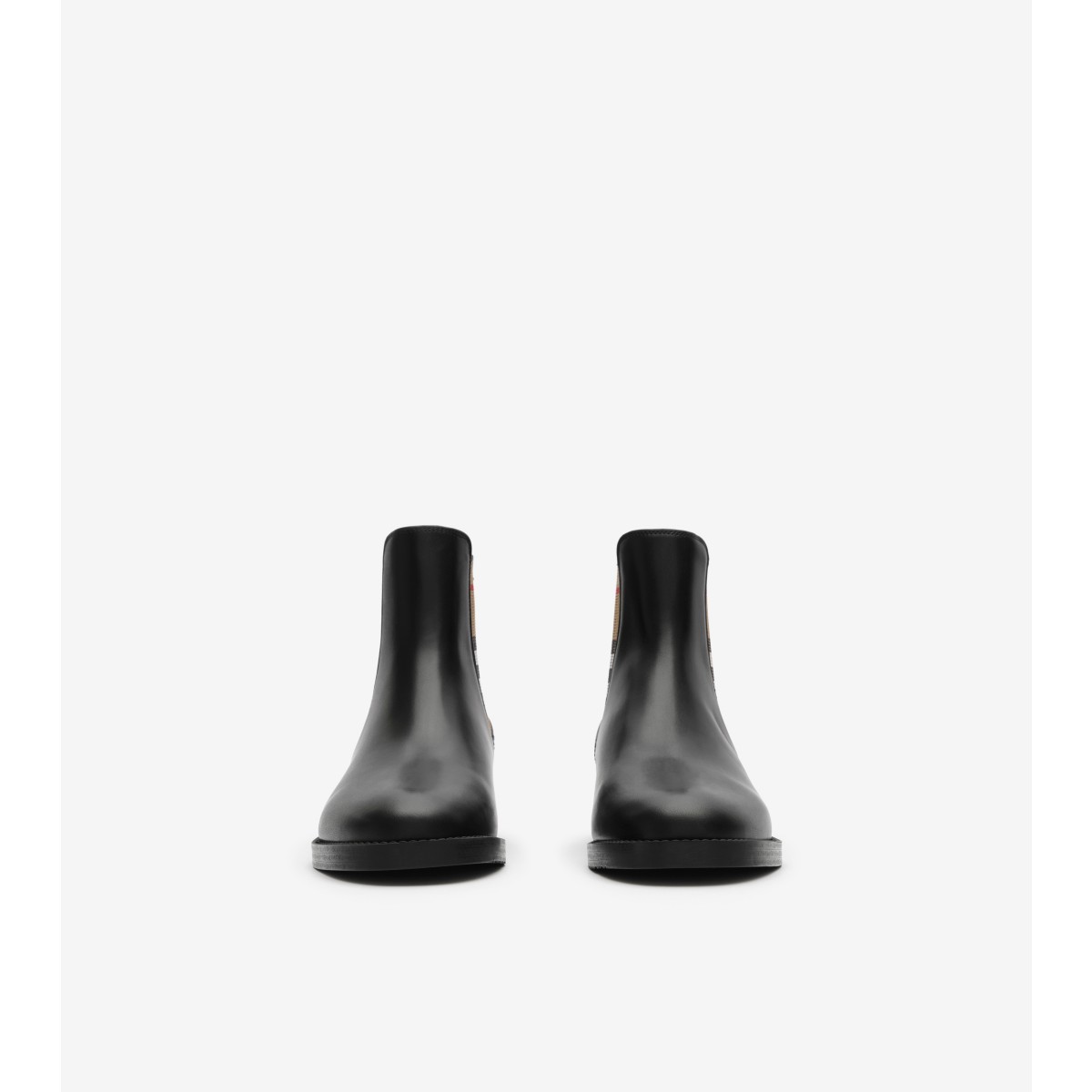  Check Leather Hampstead Boots