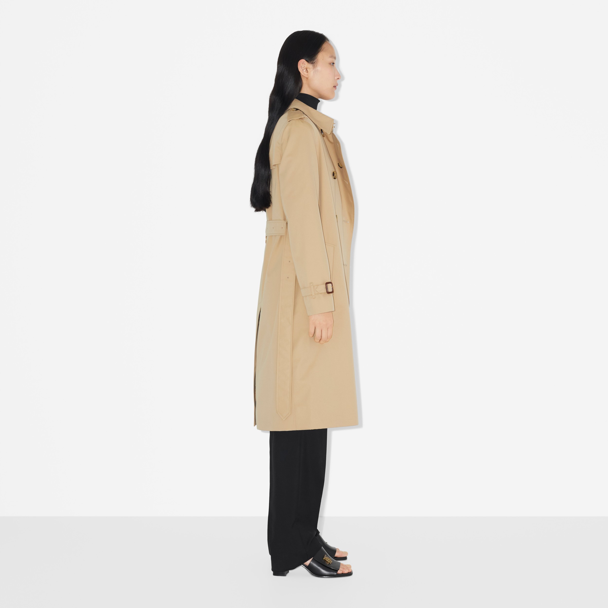 Long Kensington Heritage Trench Coat in Honey - Women | Burberry® Official - 3