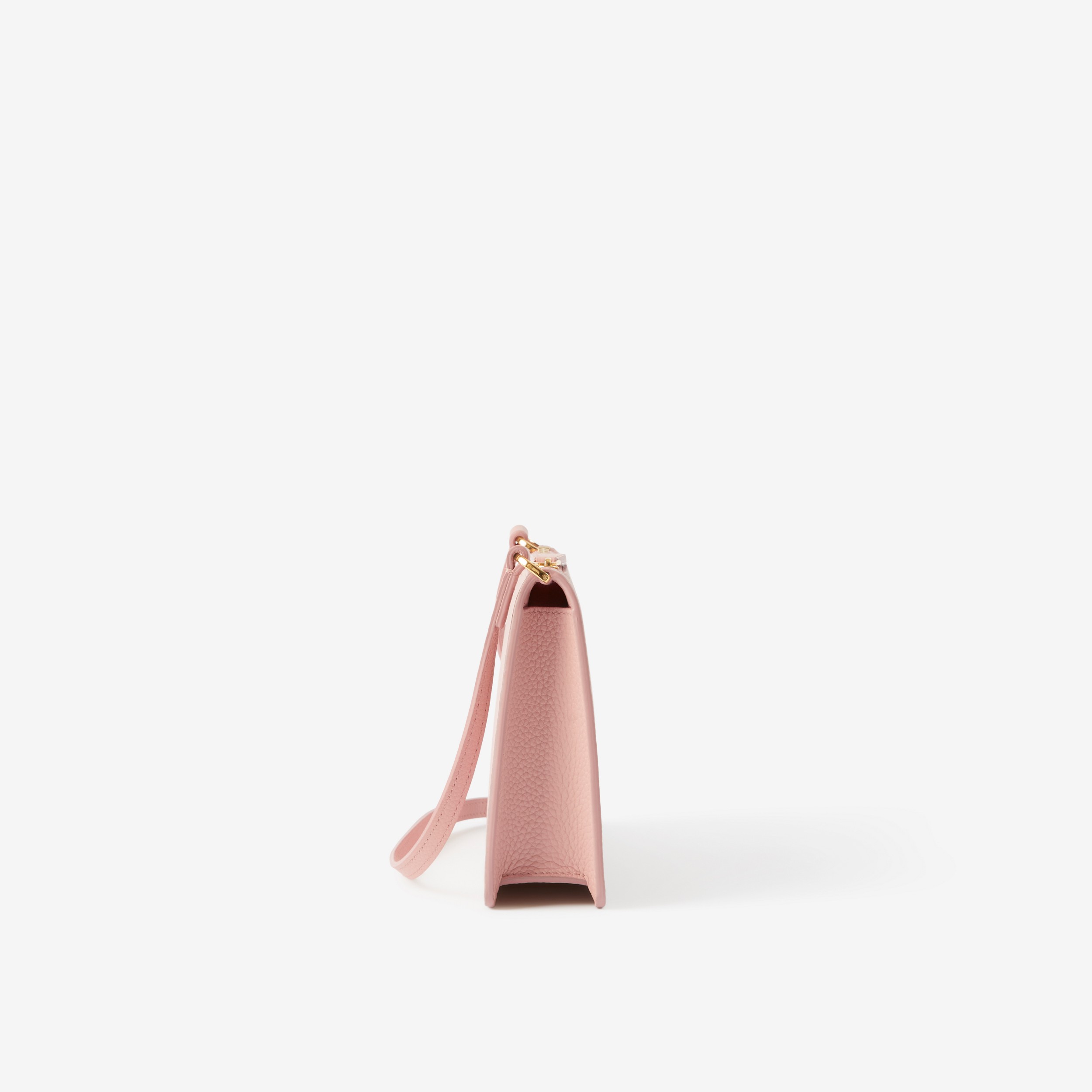 Grainy Leather Mini TB Shoulder Pouch in Dusky Pink - Women | Burberry® Official - 2