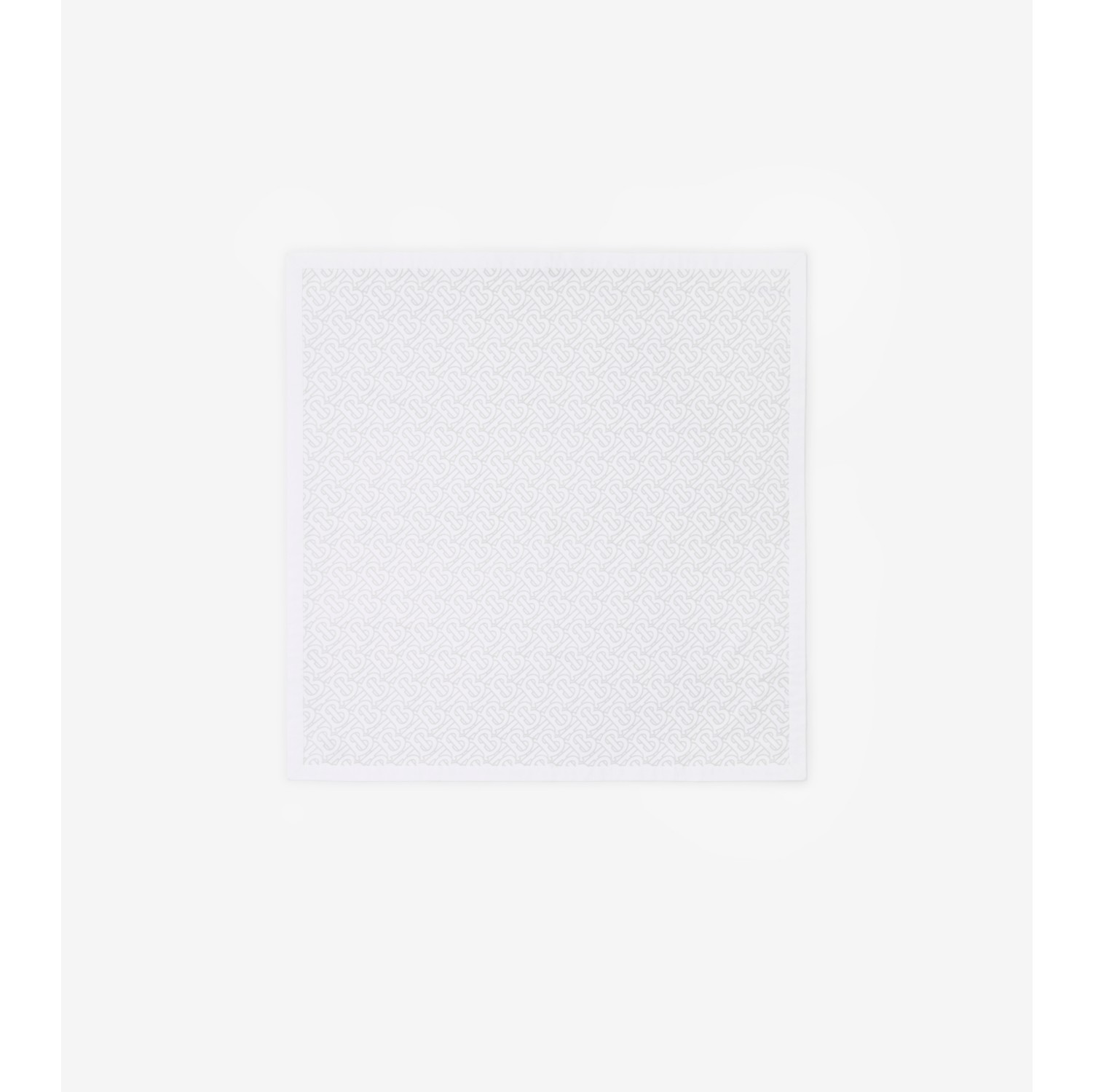 Monogram Stretch Cotton Baby Blanket in Dove White - Children | Burberry® Official