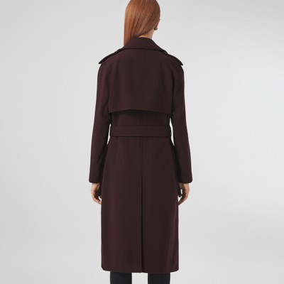 trench coat maroon