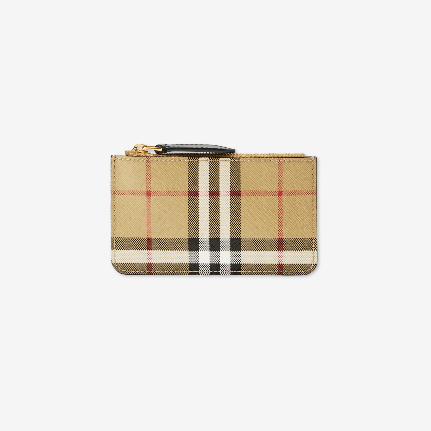 Check Strap Coin Case in Archive beige - Women | Burberry® Official
