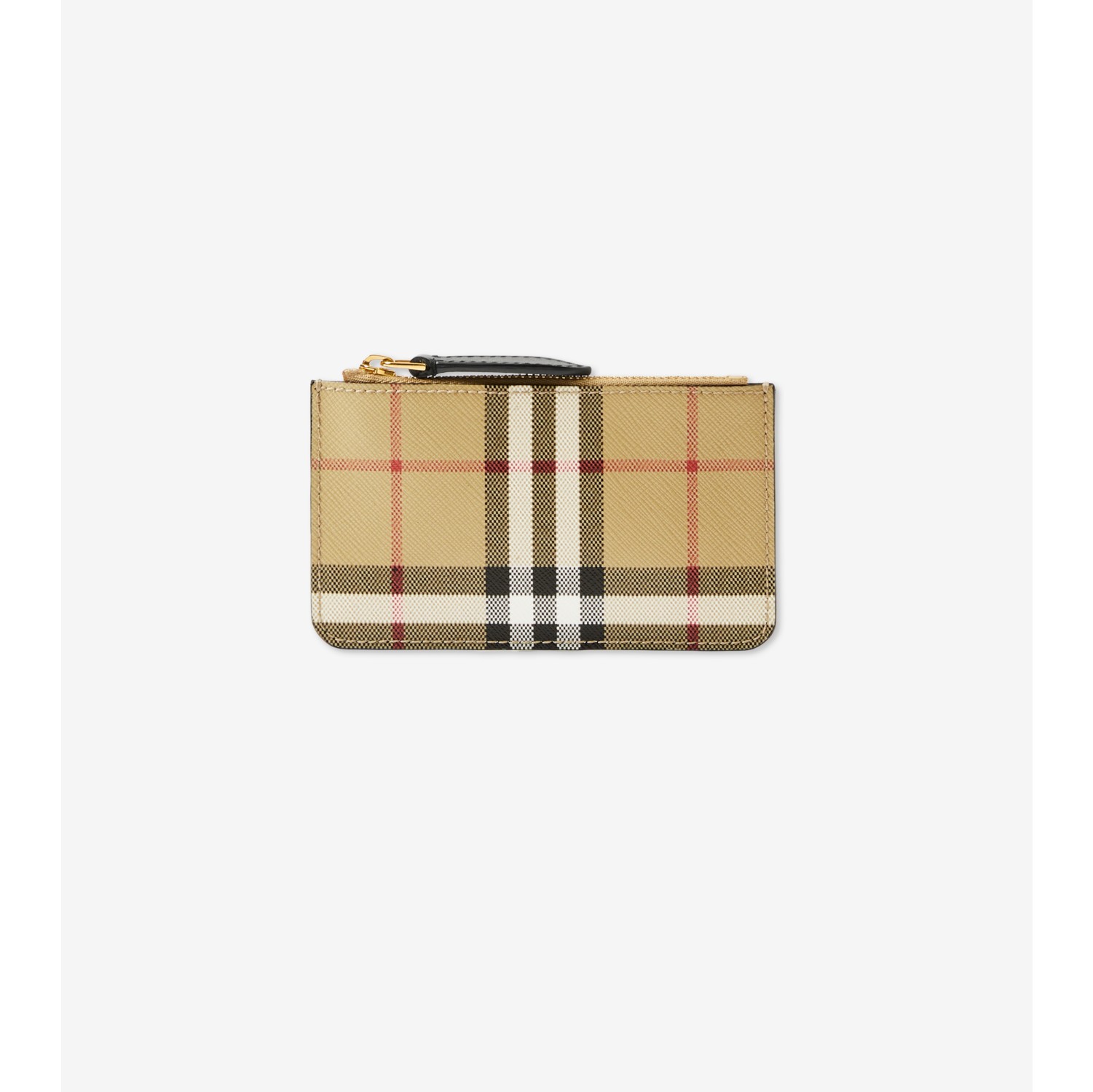 Check Strap Coin Case in Archive beige - Women | Burberry® Official