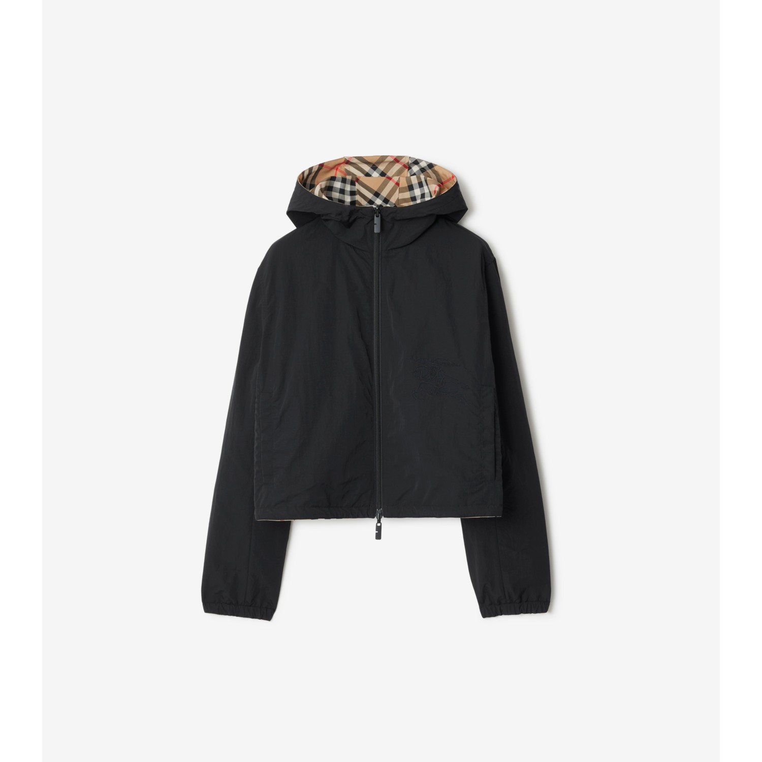 Cropped Reversible Check Jacket - thumbnail 7