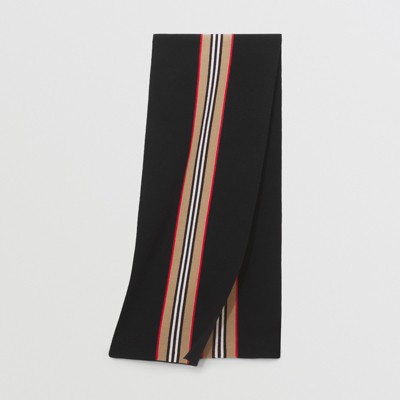 black and red burberry scarf