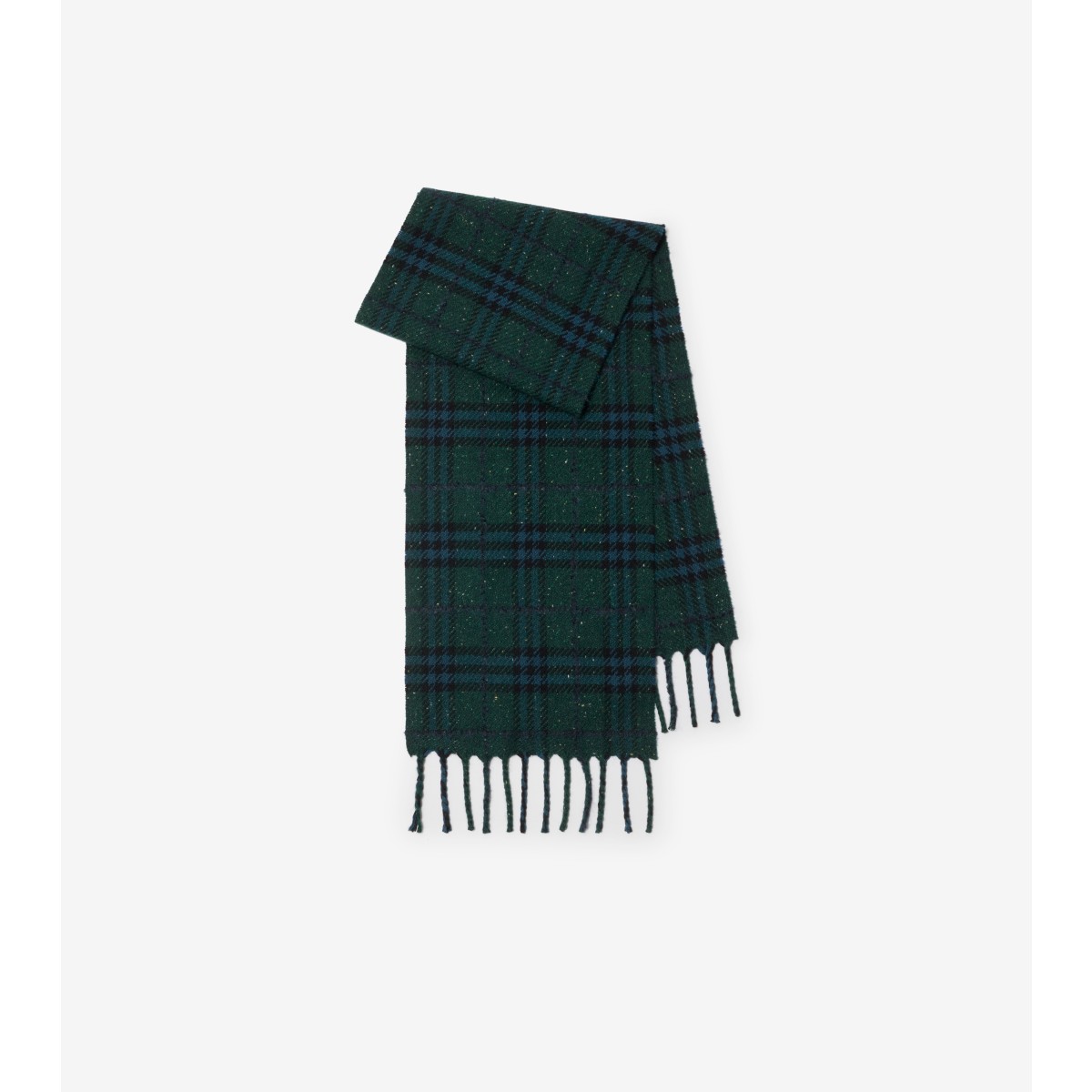  Check Cashmere Blend Scarf