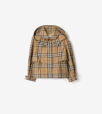 マカロン出品Burberry チェック柄 フード付きジャンバー マカロン出品Burberry チェック柄 フード付きジャンバー BURBERRY