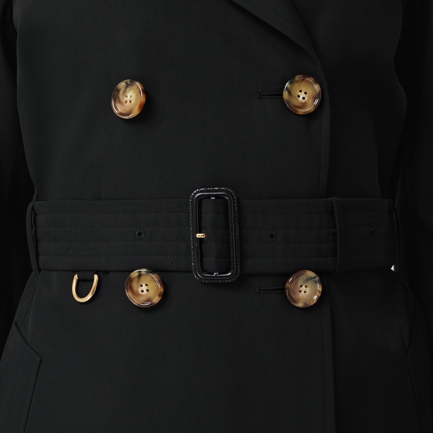 伊斯灵顿版型 – 短款 Trench 风衣 (黑色) - 女士 | Burberry® 博柏利官网