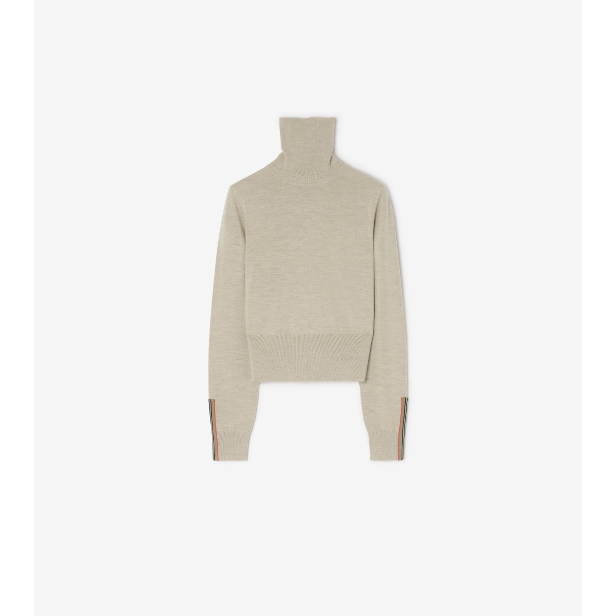  Stripe Wool Rollneck Sweater
