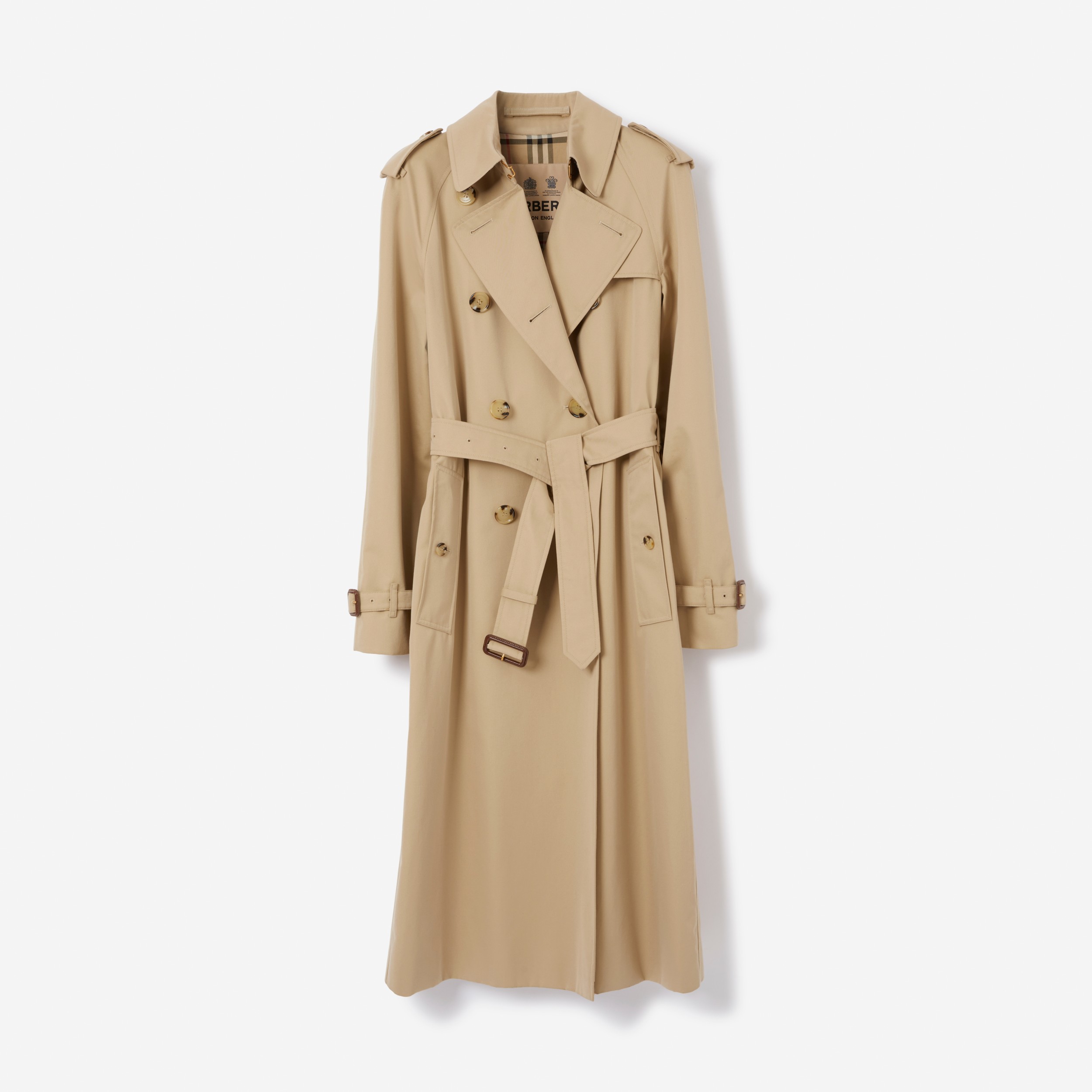 Long Waterloo Heritage Trench Coat in Honey - Women | Burberry® Official