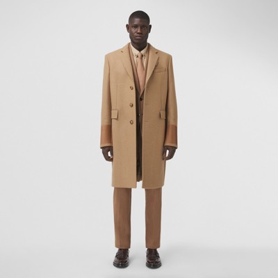 burberry camel coat mens