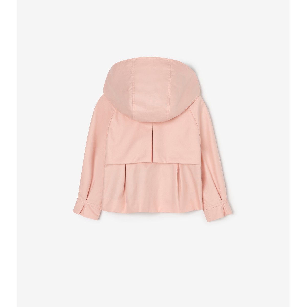  Check Hooded Trench Jacket