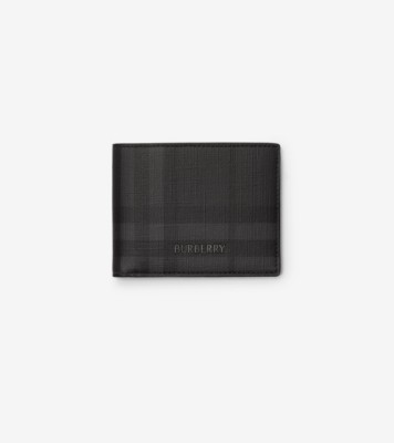 City Check Slim Bifold Wallet Iron Technical Cotton ®