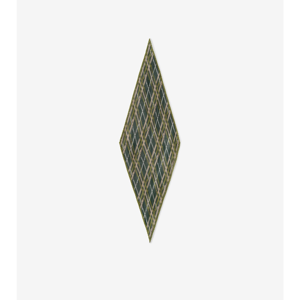  Check Belt Silk Chiffon Scarf