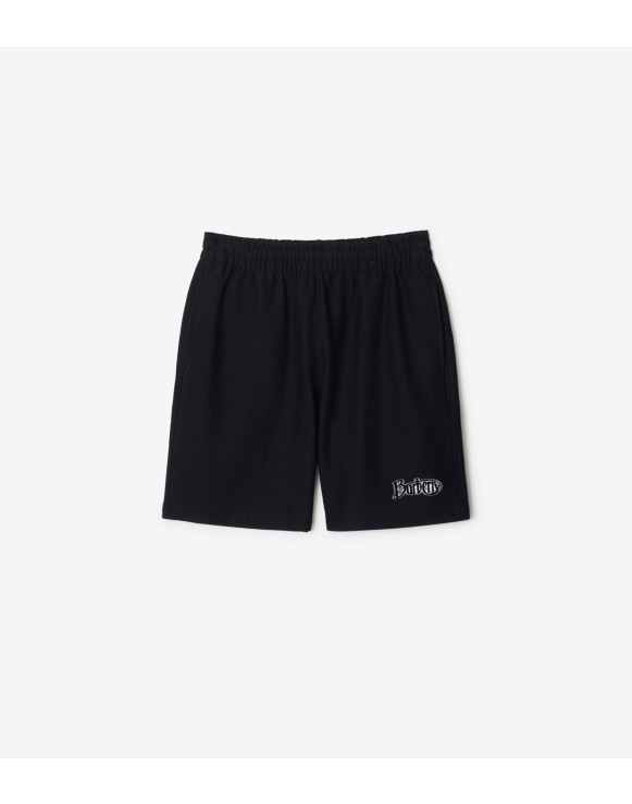 Baumwollshorts mit Logo