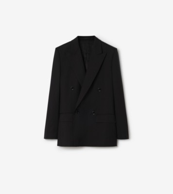 Wool Tailored Jacket in Black - Women | Burberry® Official