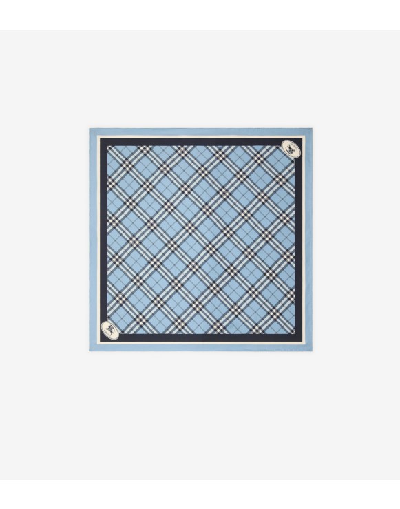 Check Silk Scarf