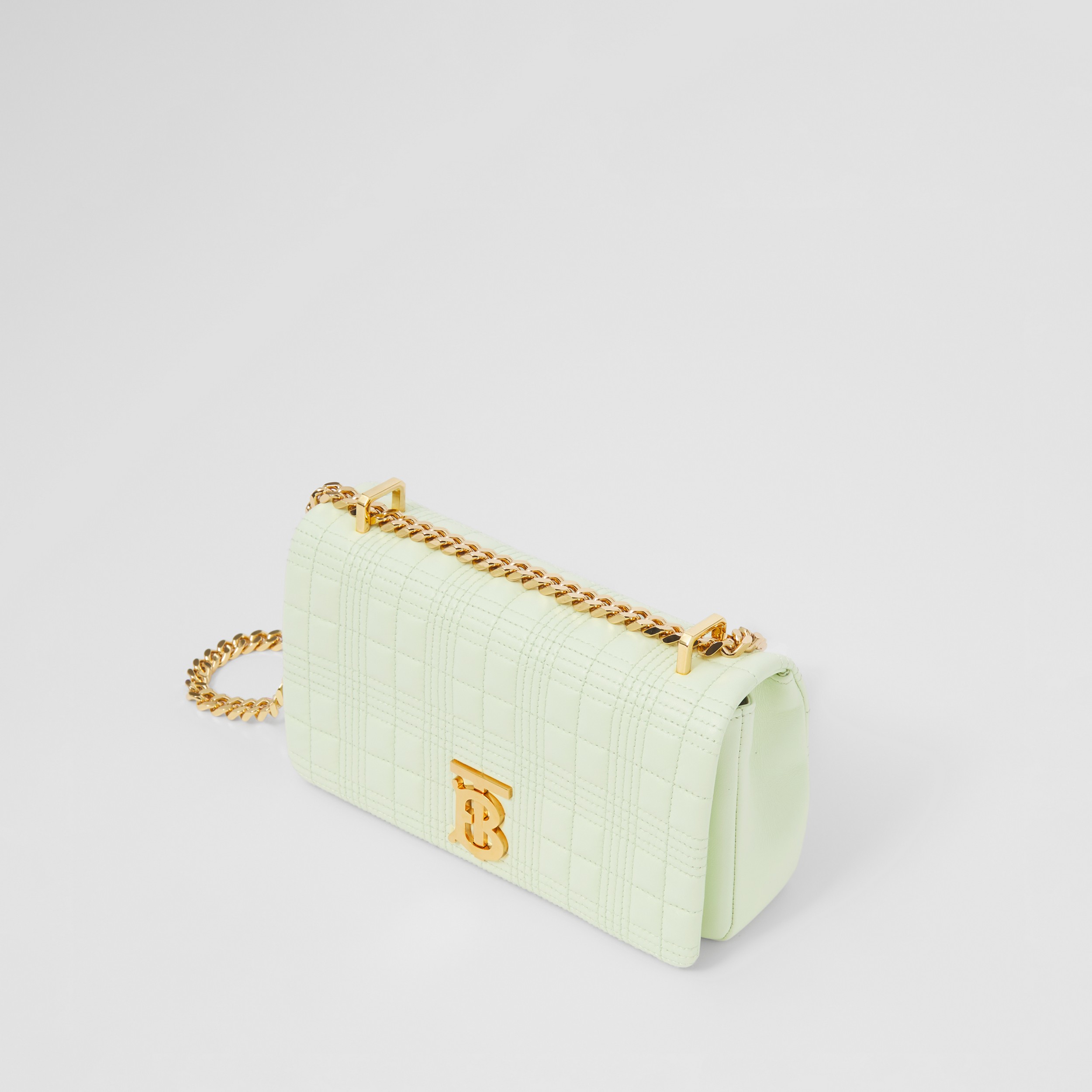 Kleine Handtasche „Lola“ aus gestepptem Lammleder (Pistazienfarben) - Damen | Burberry® - 4