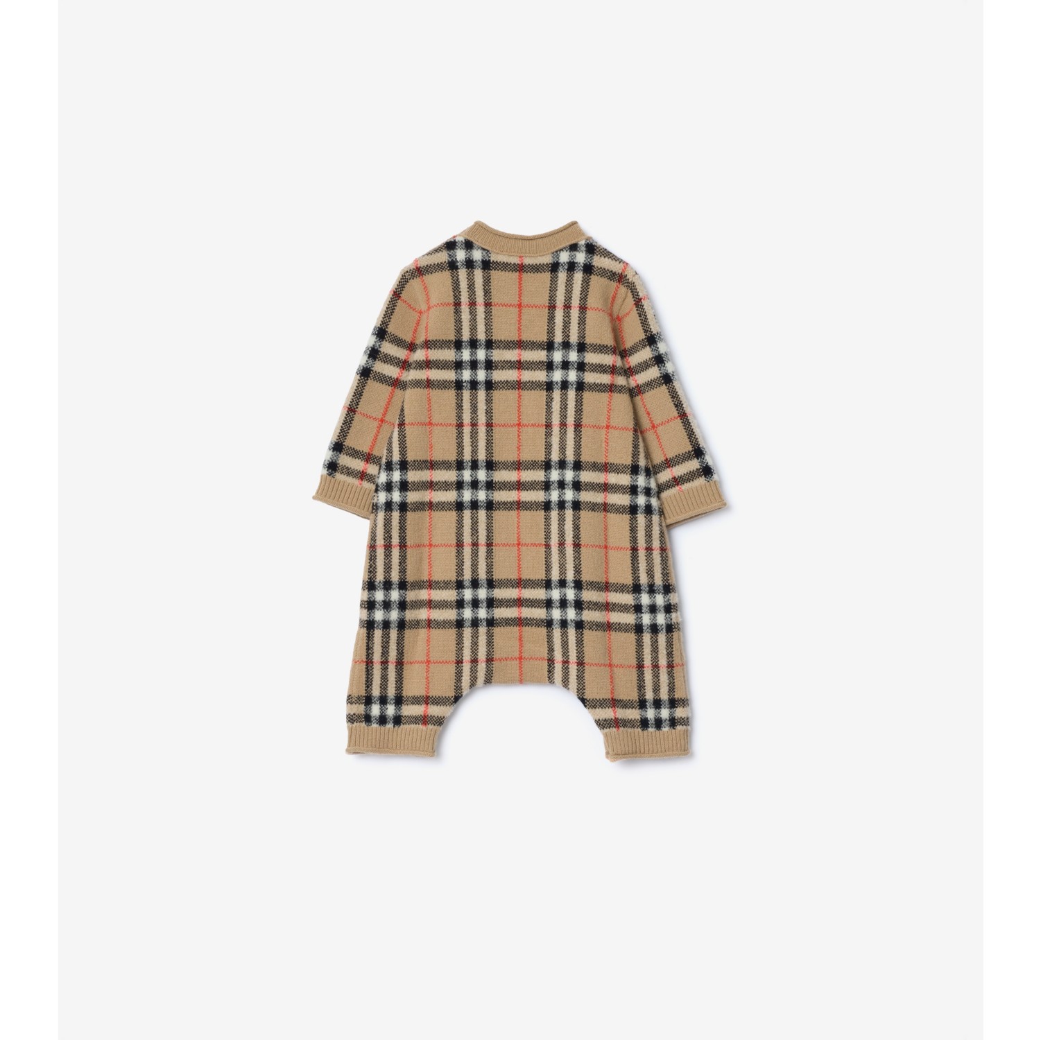 Check Wool Cashmere Jumpsuit