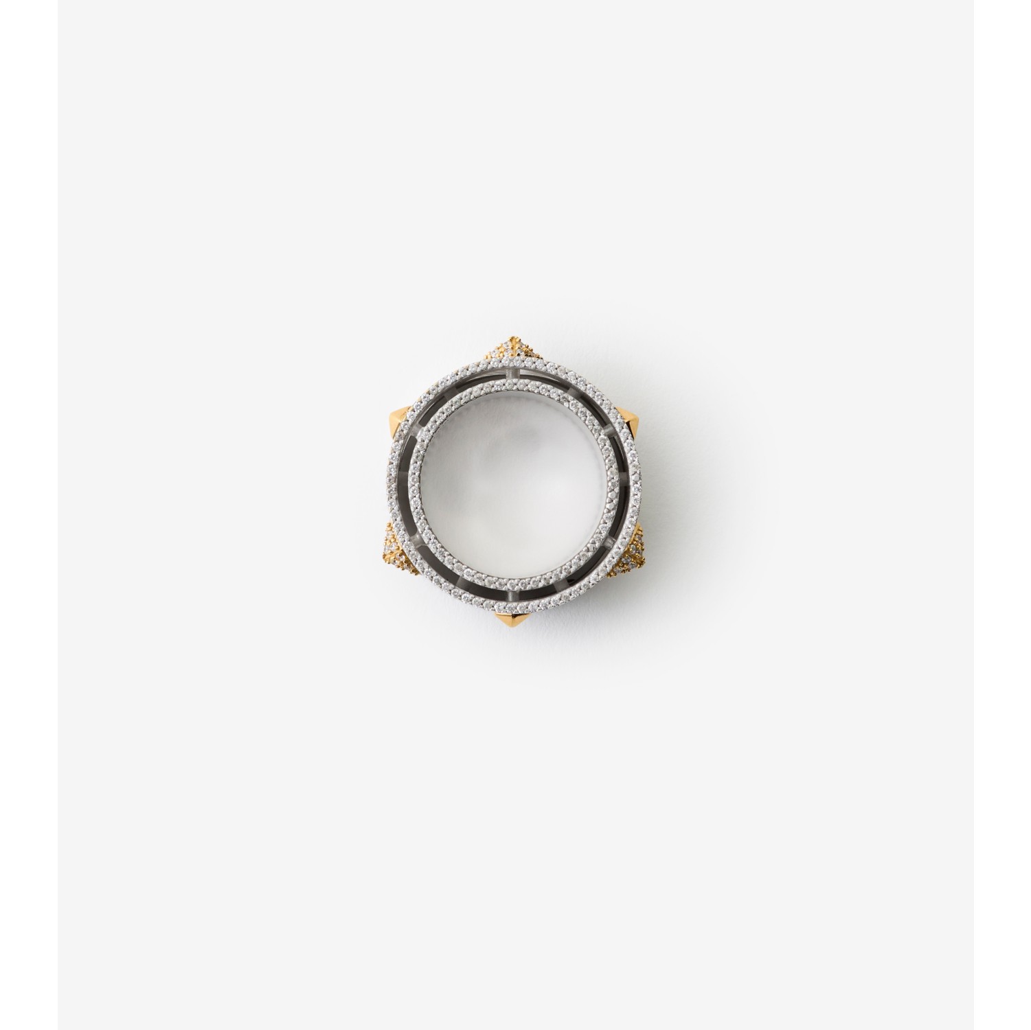 Hollow Pavé Ring