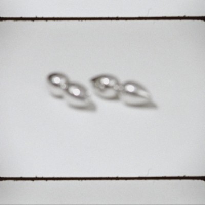 Spear Stud Earrings in Silver