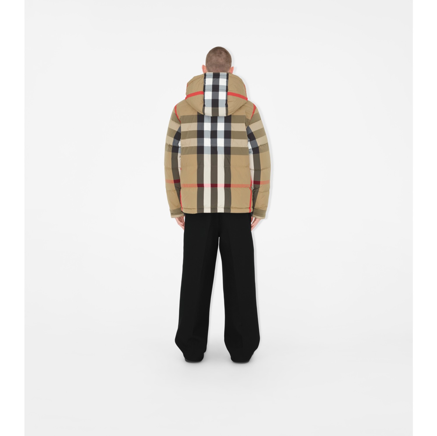 Reversible Check Puffer Jacket