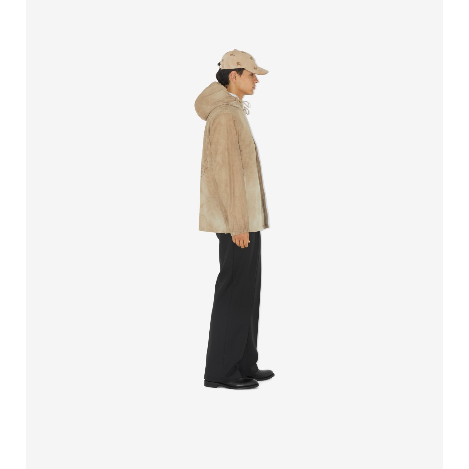 EKD Technical Cotton Hooded Jacket in Soft Fawn - Men | Burberry® Official