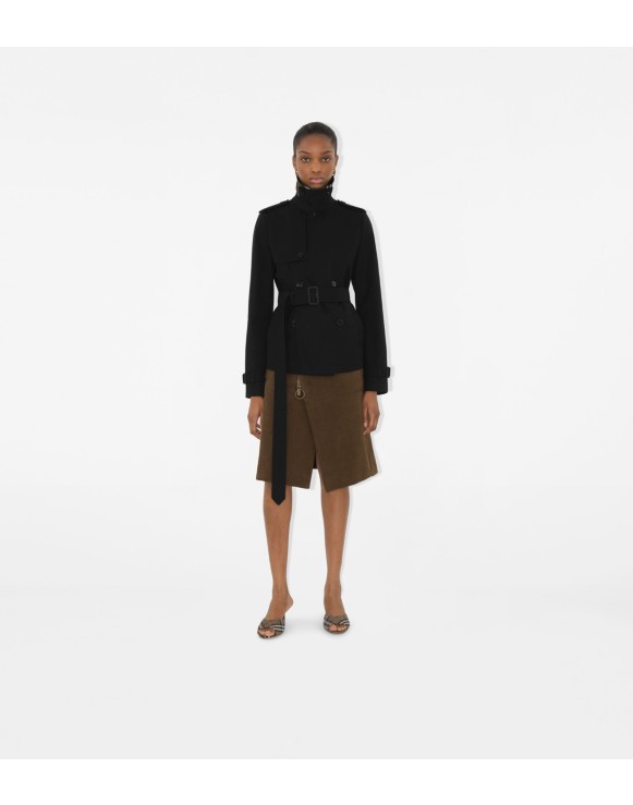 Veste trench en coton mélangé