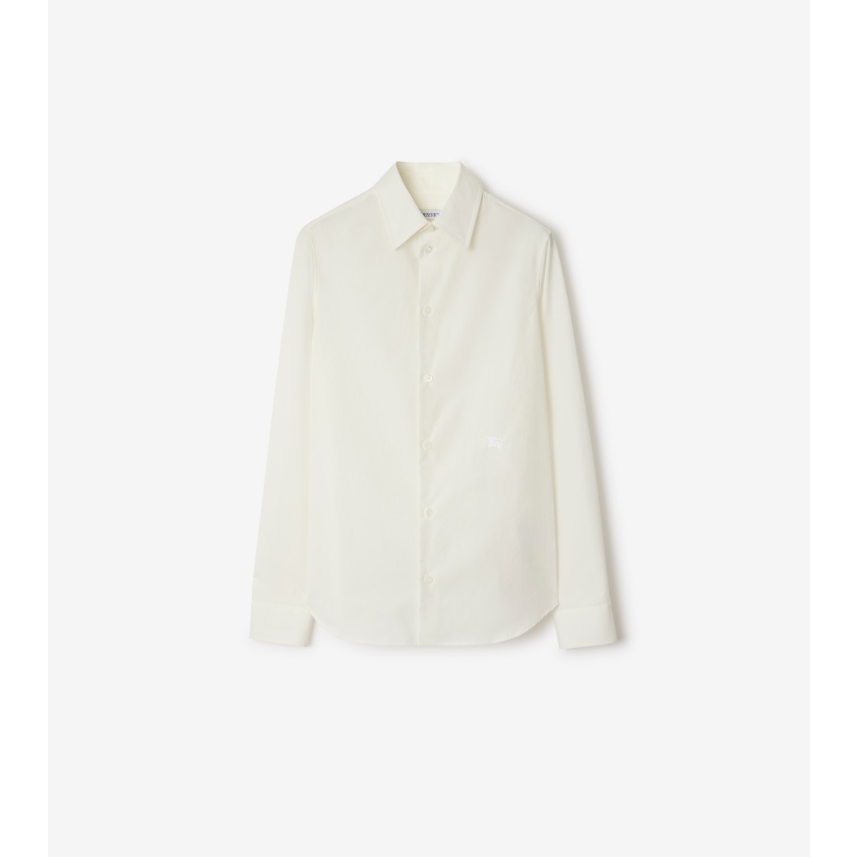 Shop Burberry Regular Fit Cotton Formal Shirt In String