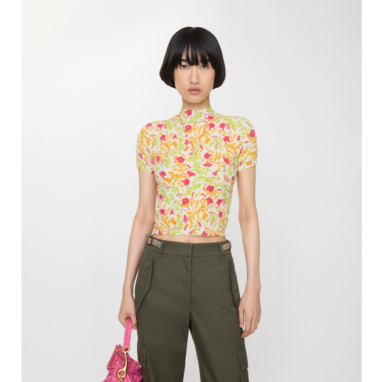 Floral Cotton Blend Top