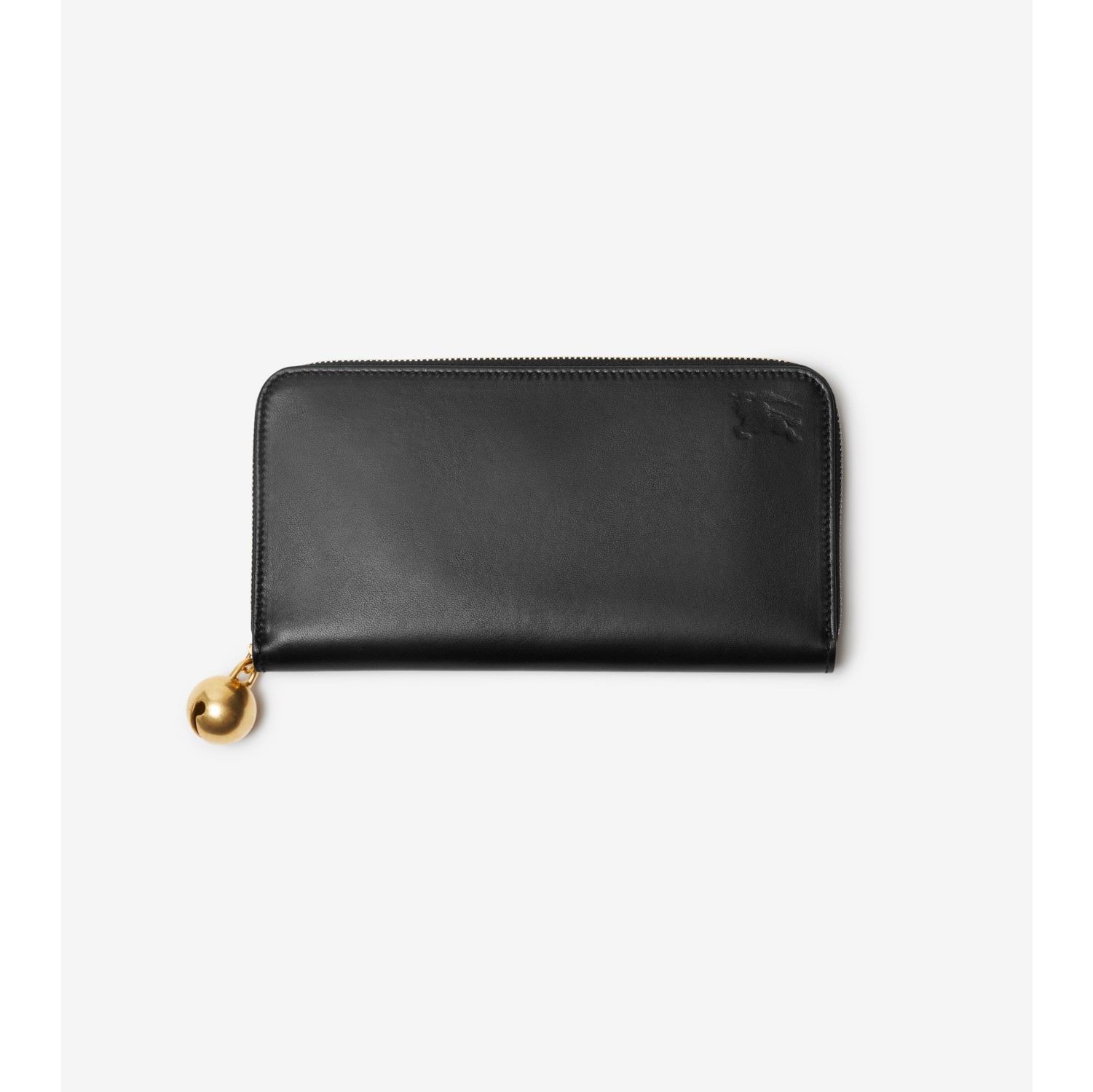 EKD Leather Zip Wallet in Black Women Burberry® Official
