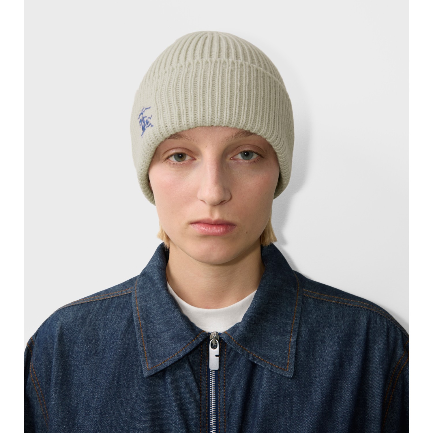 Ribbed Cashmere Beanie