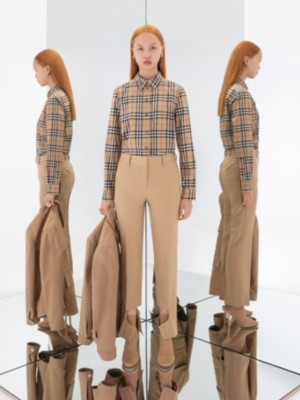 burberry button down womens